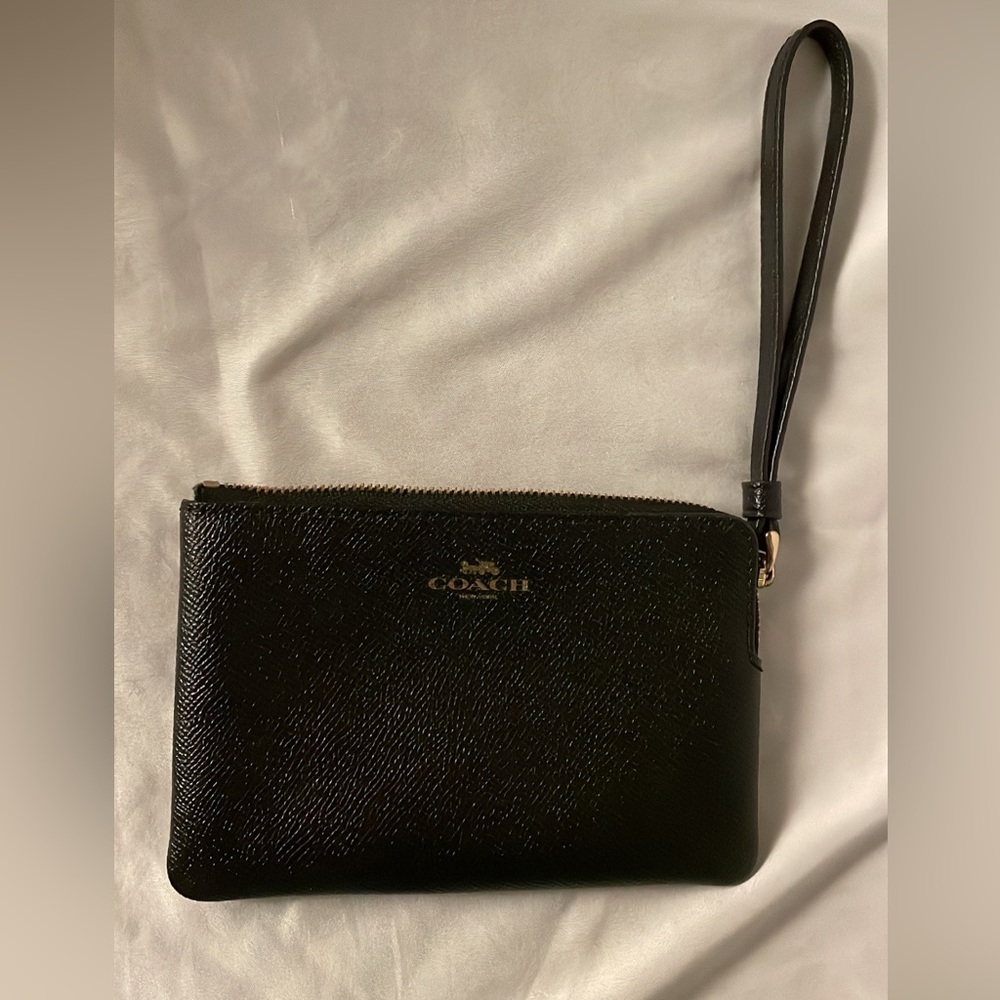 Black Coach Wristlet
